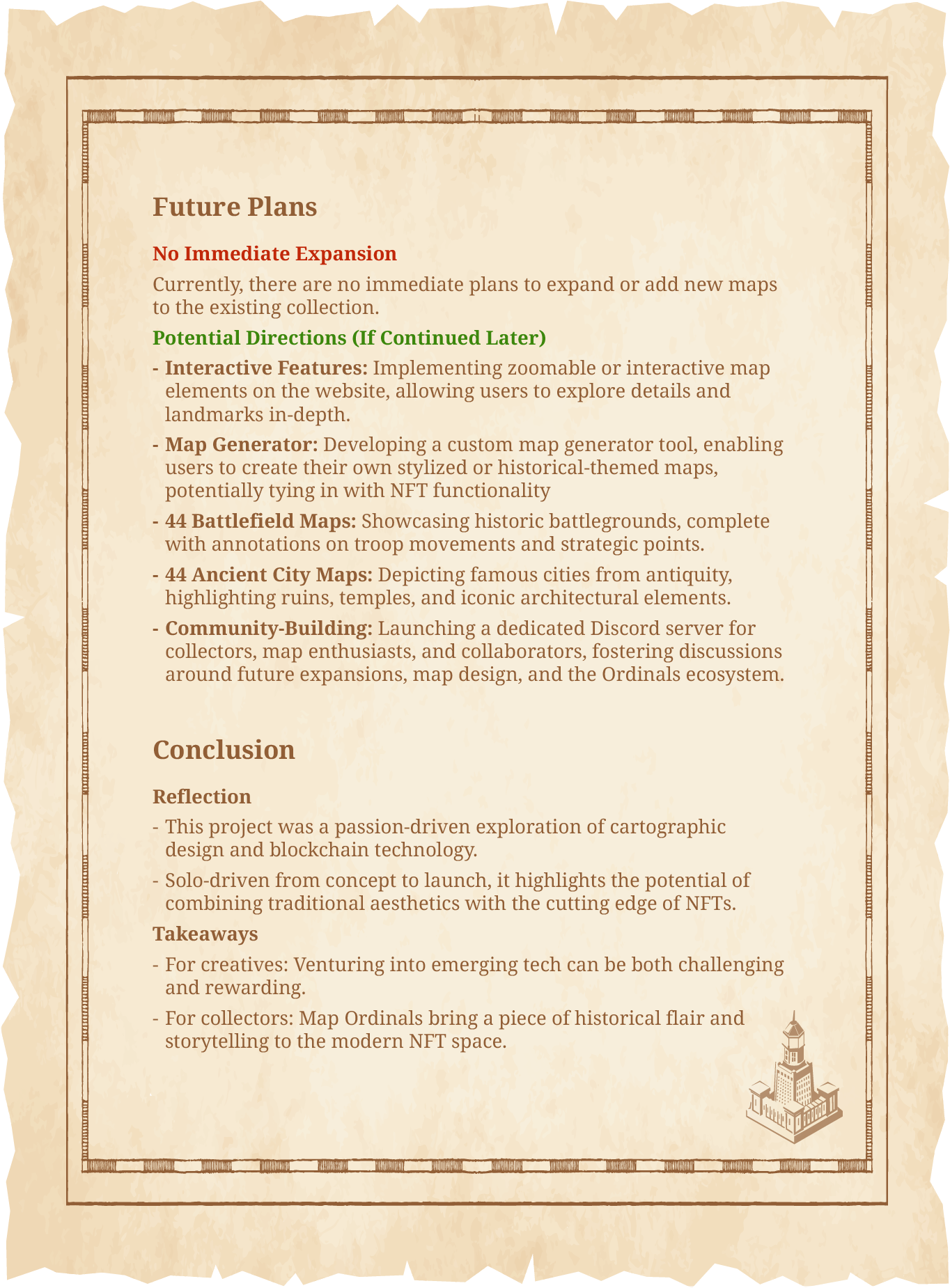 MapOrdinals desktop profile summary