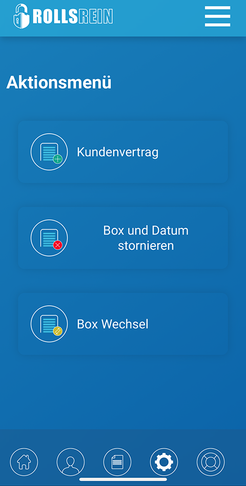 Rollsrein support chat mobile screen