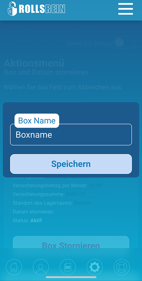 Rollsrein notifications mobile screen