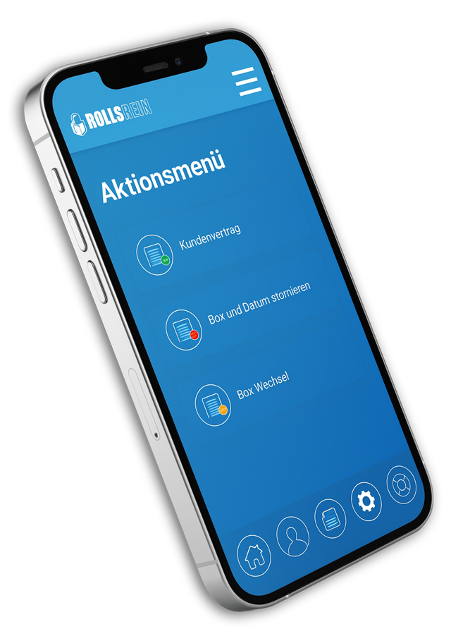 Rollsrein iPhone app mockup
